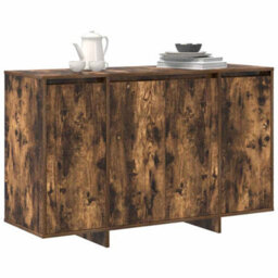 Berkfield Smoked Oak Sideboard Smoked Oak Engineered Wood 120 X 41 X 75 Cm - thumbnail 3