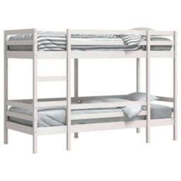 Berkfield Bunk Bed Without Mattress White 80X200 Cm Solid Wood Pine - thumbnail 4