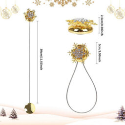 2 Pack Magnetic Curtain Tie Backs Christmas Snowflake Window Holdbacks Clips - thumbnail 3