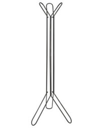Wyld And Coco Minimalist Black Iron Coat Rack - Freestanding Tree Stand, W48 X D48 X H162Cm - thumbnail 1