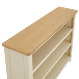 The Furniture Market Marbury Cream Painted Wide Low Large Bookcase - thumbnail 6