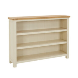 The Furniture Market Marbury Cream Painted Wide Low Large Bookcase - thumbnail 4