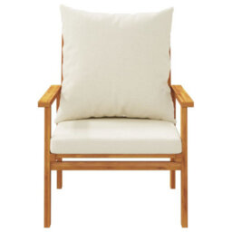 Berkfield 3 Piece Garden Lounge Set With Cushions Solid Wood Acacia - thumbnail 6