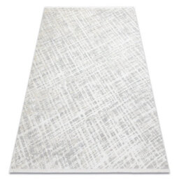 RugsX Modern Carpet Duke 51550 Cream / Grey - Trellis, Structured, Very Soft  80X150 Cm - thumbnail 1
