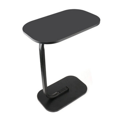 Black C-Shaped Laptop Side Table Sofa