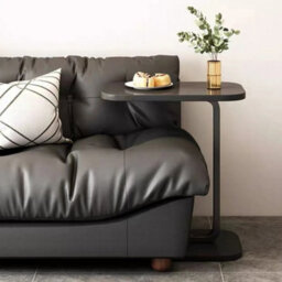 Black C-Shaped Laptop Side Table Sofa - thumbnail 5