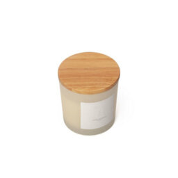 Aroma Naturals Frosted Decadence Glass Candle - Vanilla Bean Scent - thumbnail 4