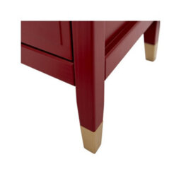 Cabinet Bits Palazzi 2 Drawer Bedside Table Red - thumbnail 7