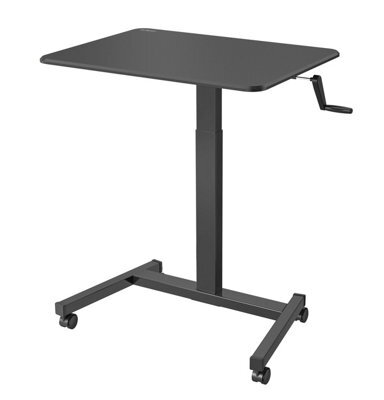 Duronic Wps47 Sit-Stand Desk, Portable Desk For Laptop Or Projector ,adjustable Height By Handle, 30Kg Capacity 80X50Cm - image 1