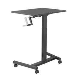 Duronic Wps47 Sit-Stand Desk, Portable Desk For Laptop Or Projector ,adjustable Height By Handle, 30Kg Capacity 80X50Cm - thumbnail 2