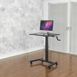 Duronic Wps47 Sit-Stand Desk, Portable Desk For Laptop Or Projector ,adjustable Height By Handle, 30Kg Capacity 80X50Cm - thumbnail 6