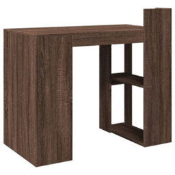 Walplus Office Desk Brown Oak 103.5X56.5X94 Cm Engineered Wood - thumbnail 6