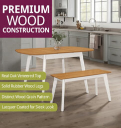 Hallowood Furniture Aston 90Cm Bench In White Painted Finish - thumbnail 4