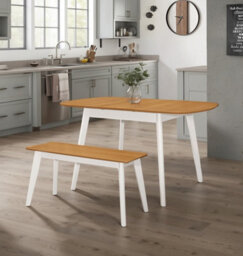 Hallowood Furniture Aston 90Cm Bench In White Painted Finish