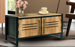 Buttercup Farm Frais Range Coffee Table - Mango Wood - L50 X W100 X H40 Cm - Pp Sawn Finish - Assembly Required - thumbnail 4