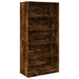 Berkfield Wardrobe Smoked Oak 100X50X200 Cm Engineered Wood - thumbnail 2