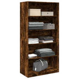 Berkfield Wardrobe Smoked Oak 100X50X200 Cm Engineered Wood - thumbnail 3