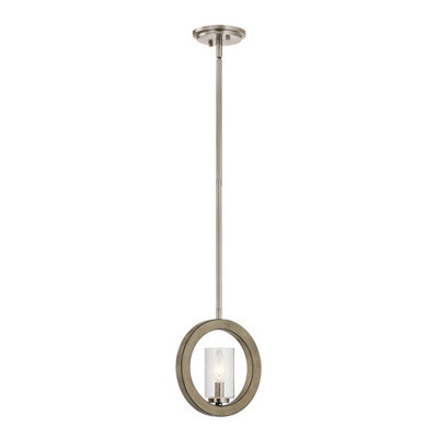 Luminosa Lighting Elstead Kichler Grand Bank Wall Light/ Mini-Pendant/ Semi-Flush Antique Grey - image 1