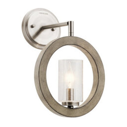 Luminosa Lighting Elstead Kichler Grand Bank Wall Light/ Mini-Pendant/ Semi-Flush Antique Grey - thumbnail 3