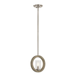 Luminosa Lighting Elstead Kichler Grand Bank Wall Light/ Mini-Pendant/ Semi-Flush Antique Grey