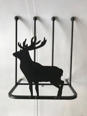 Poppy Forge 2 Pair Boot Rack - Stag - Steel - L30.4 X W38 X H48.3 Cm - Black - image 1