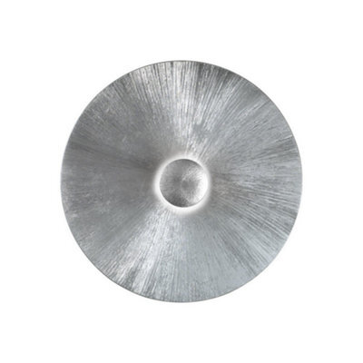Luminosa Lighting Luminosa Moon Lifestyle Glass Large Wall Light Matt - Sun Silver Finish, 1X E27 - image 1