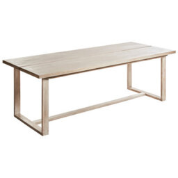 Beliani Garden Dining Set 6 Seater Azzanello Acacia Wood Off-White - thumbnail 8