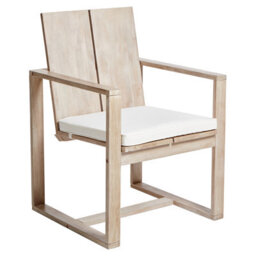 Beliani Garden Dining Set 6 Seater Azzanello Acacia Wood Off-White - thumbnail 4