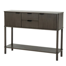Hill Interiors Reed Collection 2 Drawer 2 Door Console Table - Wood - L30 X W106 X H80 Cm - Brown - thumbnail 1