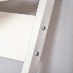 White Movable Computer Desk Equipped With 4 Rolling Casters - thumbnail 3