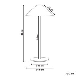 Wyld And Coco Lumina Wireless Table Lamp Green - Usb-C Rechargeable, Touch Dimmable, 3 Colour Temperatures - thumbnail 3