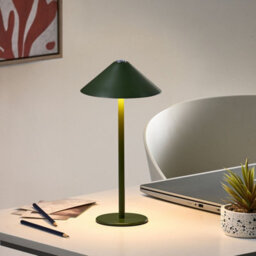 Wyld And Coco Lumina Wireless Table Lamp Green - Usb-C Rechargeable, Touch Dimmable, 3 Colour Temperatures - thumbnail 2