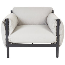 Beliani Garden Sofa Set 5 Seater Esperia Metal Grey - thumbnail 8