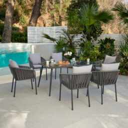 Home Detail Fiji Luxury Garden Dining Set For 6 - thumbnail 2