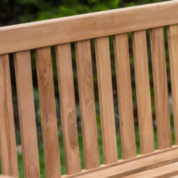Garden Market Place The Garden Marketplace Solid Teak 3 Seater Garden Bench, Heavy Duty Hardwood Outdoor Seating - thumbnail 8
