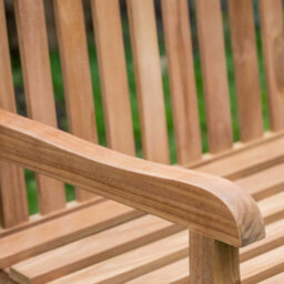 Garden Market Place The Garden Marketplace Solid Teak 3 Seater Garden Bench, Heavy Duty Hardwood Outdoor Seating - thumbnail 7