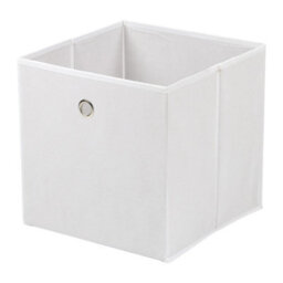 Taylor & Brown Set Of 2 Foldable Cube Storage Boxes With Handles, 30 X 30 X 30 Cm, Organiser For Home, Office, Nursery (White) - thumbnail 2