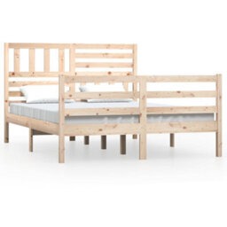 Berkfield Bed Frame Solid Wood 140X200 Cm - thumbnail 2