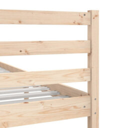 Berkfield Bed Frame Solid Wood 140X200 Cm - thumbnail 7