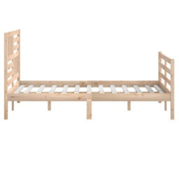 Berkfield Bed Frame Solid Wood 140X200 Cm - thumbnail 5