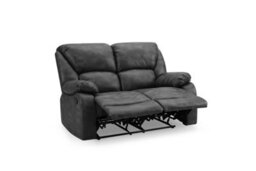 Home Detail Enoch 2 Seater Recliner Sofa, Black Faux Leather - thumbnail 6