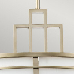 Luminosa Lighting Luminosa Fusion 3 Light Cylindrical Pendant Ceiling Light, Painted Natural Brass - thumbnail 3