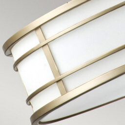 Luminosa Lighting Luminosa Fusion 3 Light Cylindrical Pendant Ceiling Light, Painted Natural Brass - thumbnail 5