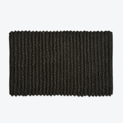 Allure Bath Fashions Sparkle Chunky Bobble Non Slip Bath Mat - Graphite Grey - image 1