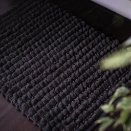 Allure Bath Fashions Sparkle Chunky Bobble Non Slip Bath Mat - Graphite Grey - thumbnail 2
