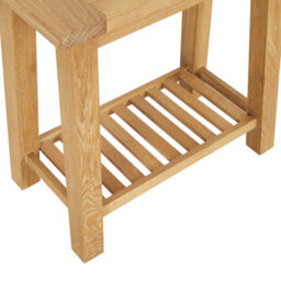 The Furniture Market Marbury Oak Trestle Sofa Side Lamp Table - thumbnail 8