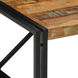 Berkfield Coffee Table Multicolour 80X80X35 Cm Solid Wood Reclaimed - thumbnail 5