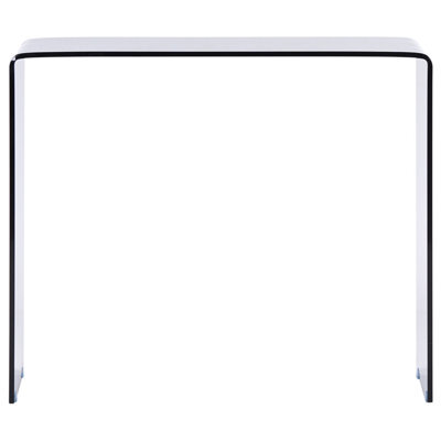 Wyld And Coco Luxstyle Console Table Black Tempered Glass 90 X 30 Cm Minimalist Scandinavian - image 1