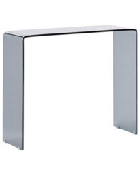 Wyld And Coco Luxstyle Console Table Black Tempered Glass 90 X 30 Cm Minimalist Scandinavian - thumbnail 3