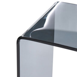 Wyld And Coco Luxstyle Console Table Black Tempered Glass 90 X 30 Cm Minimalist Scandinavian - thumbnail 5